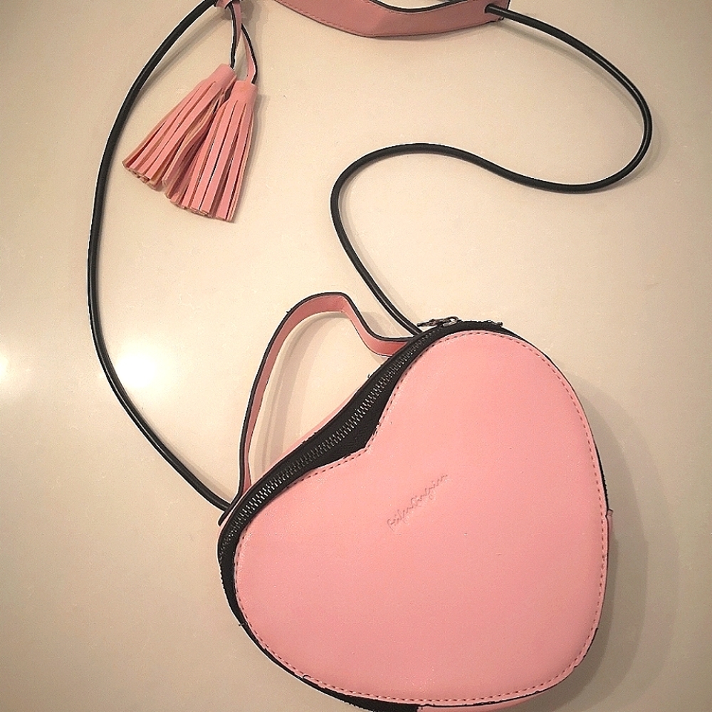 Pink Heart shaped purse